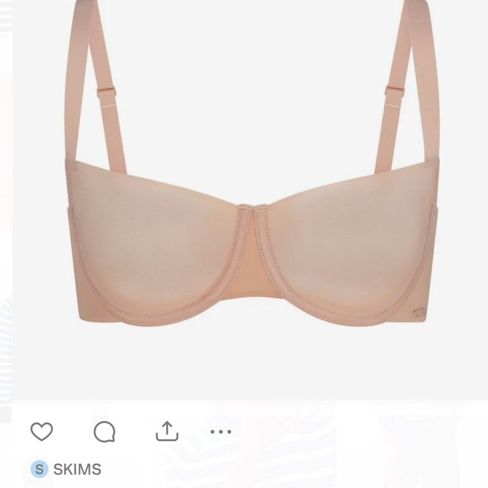 32C SKIMS Women's Nude balconette light coverage Bra